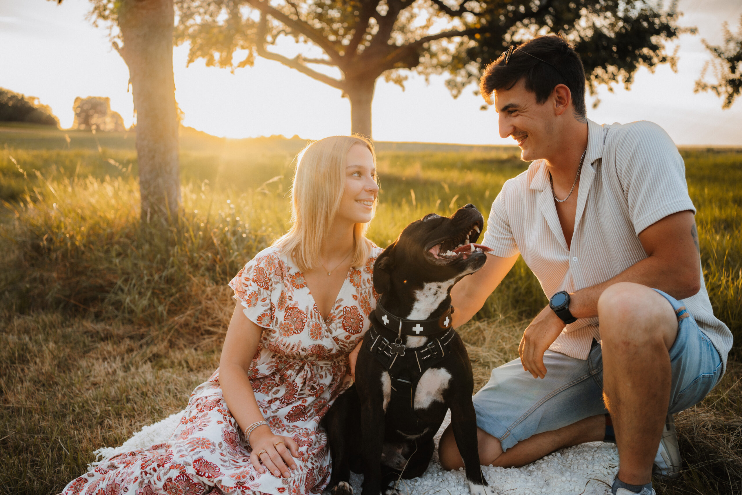 Paar Shooting mit Hund Paar Shooting mit Hund